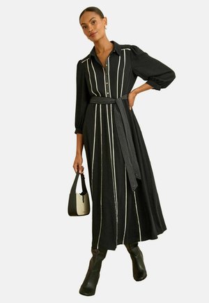REGULAR FIT - CONTRAST  - Rochie maxi - black