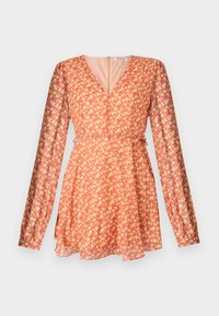 LONG SLEEVE WRAP DRESS WITH V NECK - Vapaa-ajan mekko - ditsy watercolour