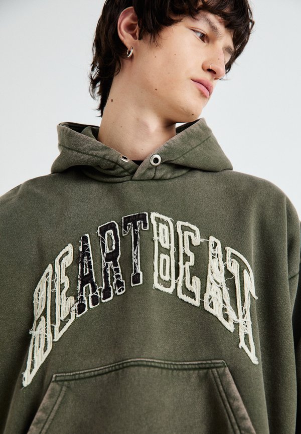 LEON GRAPHIC HEAVY HOODIE - Hoodie - khaki2