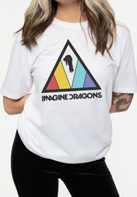 Paradiso Clothing IMAGINE DRAGONS TRIANGLE UNISEX - Print T-shirt - white