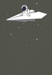 watapparel FLY ME TO THE MOON - T-shirt print - khaki