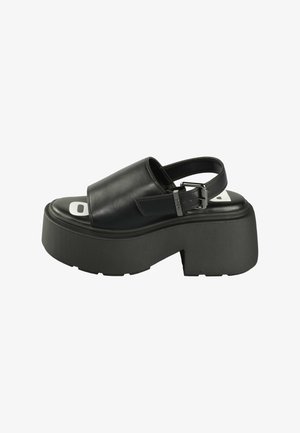 VICIOUS - Sandali con plateau - black