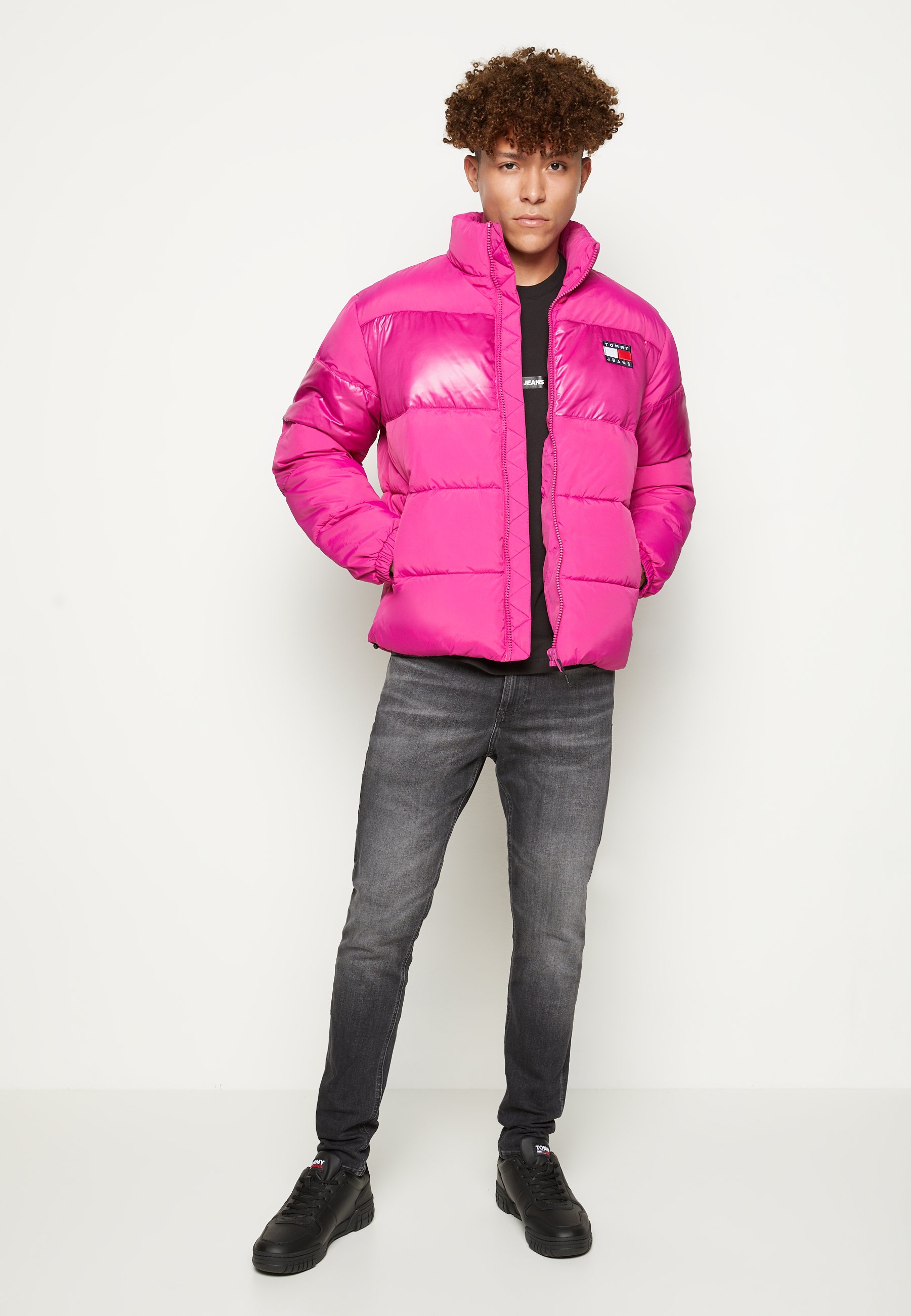 plum padded jacket