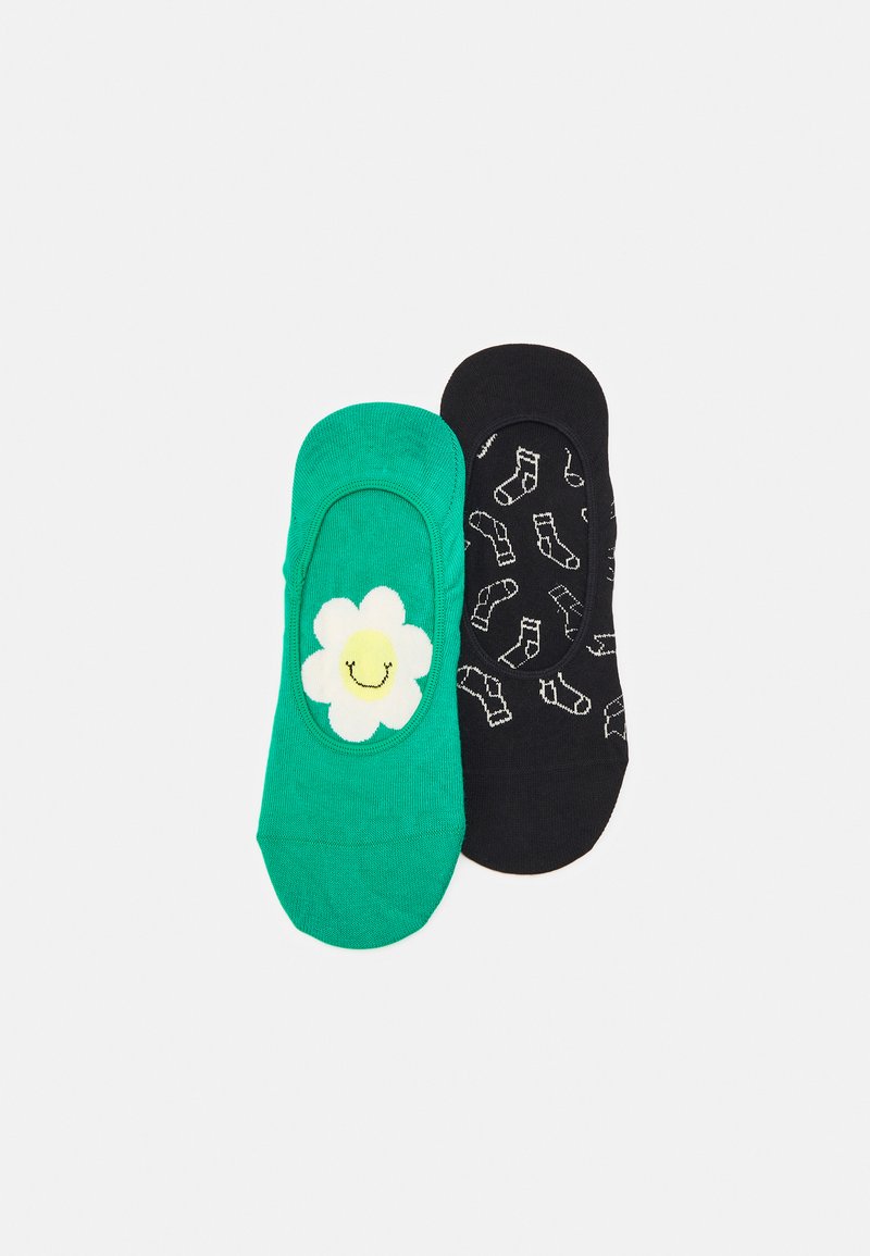 Happy Socks SMILEY SOCKS LINER UNISEX 2 PACK Chaussettes green