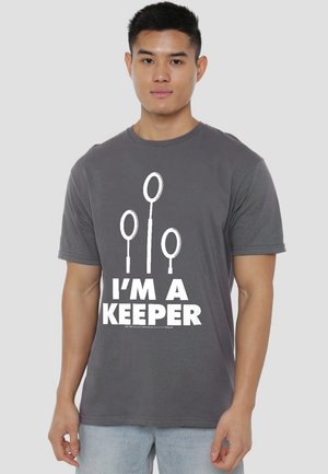 Cotton Soul, HARRY POTTER KEEPER - Print T-shirt - anthracite