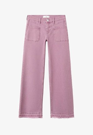 TEEN - Kavbojke na trapez - pink