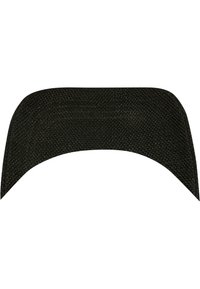 Tapis noir en matériau texturé, présentant une forme courbée avec des bords lisses. Conçu pour offrir adhérence et stabilité dans divers environnements.