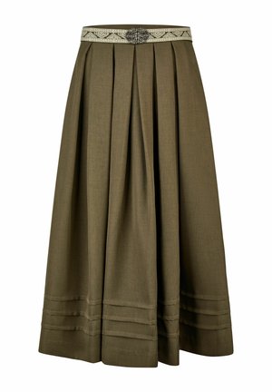 Spieth & Wensky, TRACHTENROCK "KORNBLUME" 80CM - A-lijn rok - oliv
