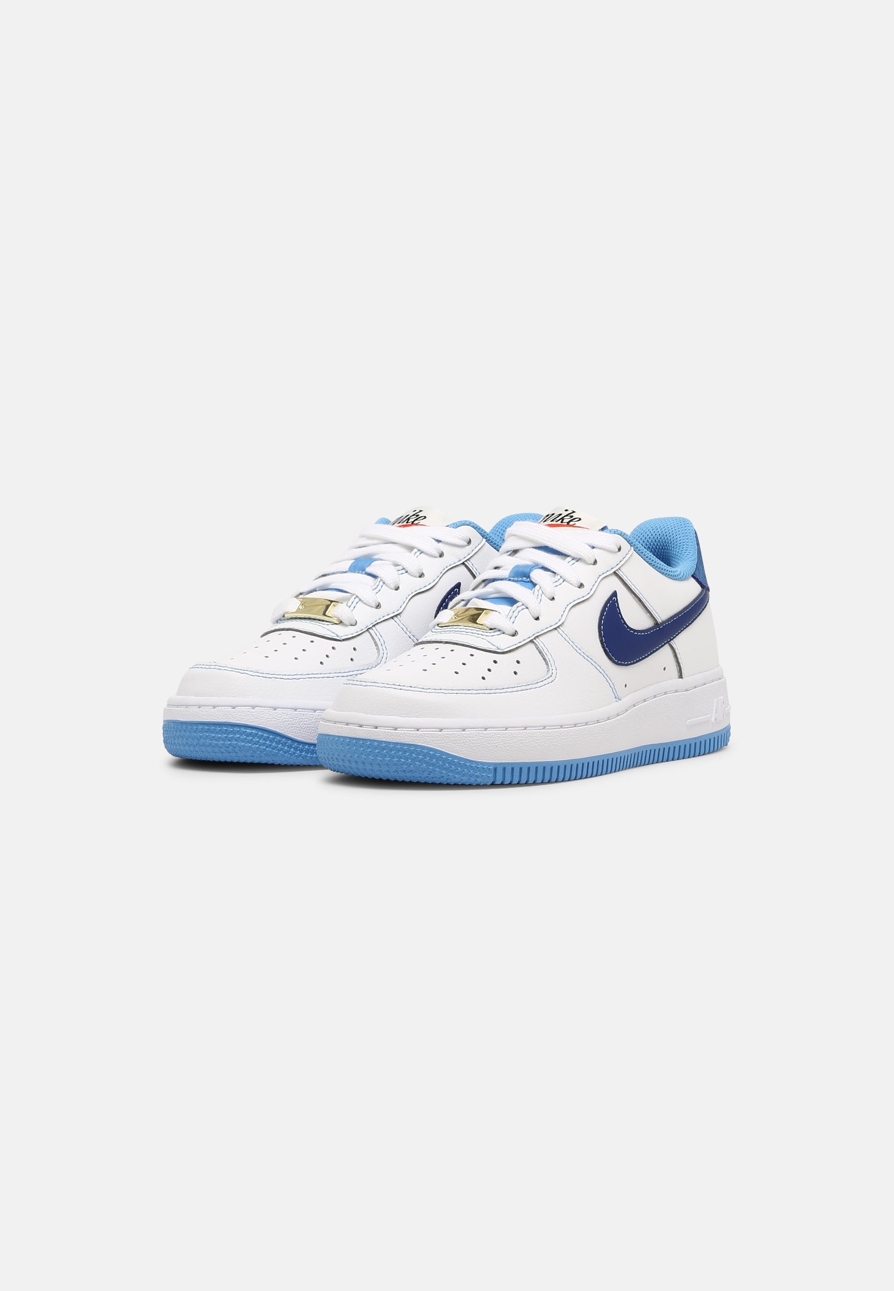 Nike Sportswear AIR FORCE 1 UNISEX - Sneakers basse - white/deep royal blue/university  blue/sail/bianco - Zalando.it