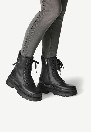 Marco Tozzi, Bottines à lacets - black comb