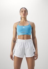 adidas Performance HYPERGLAM BRALETTE - Športni modrček z rahlo podporo - semi blue burst/white
