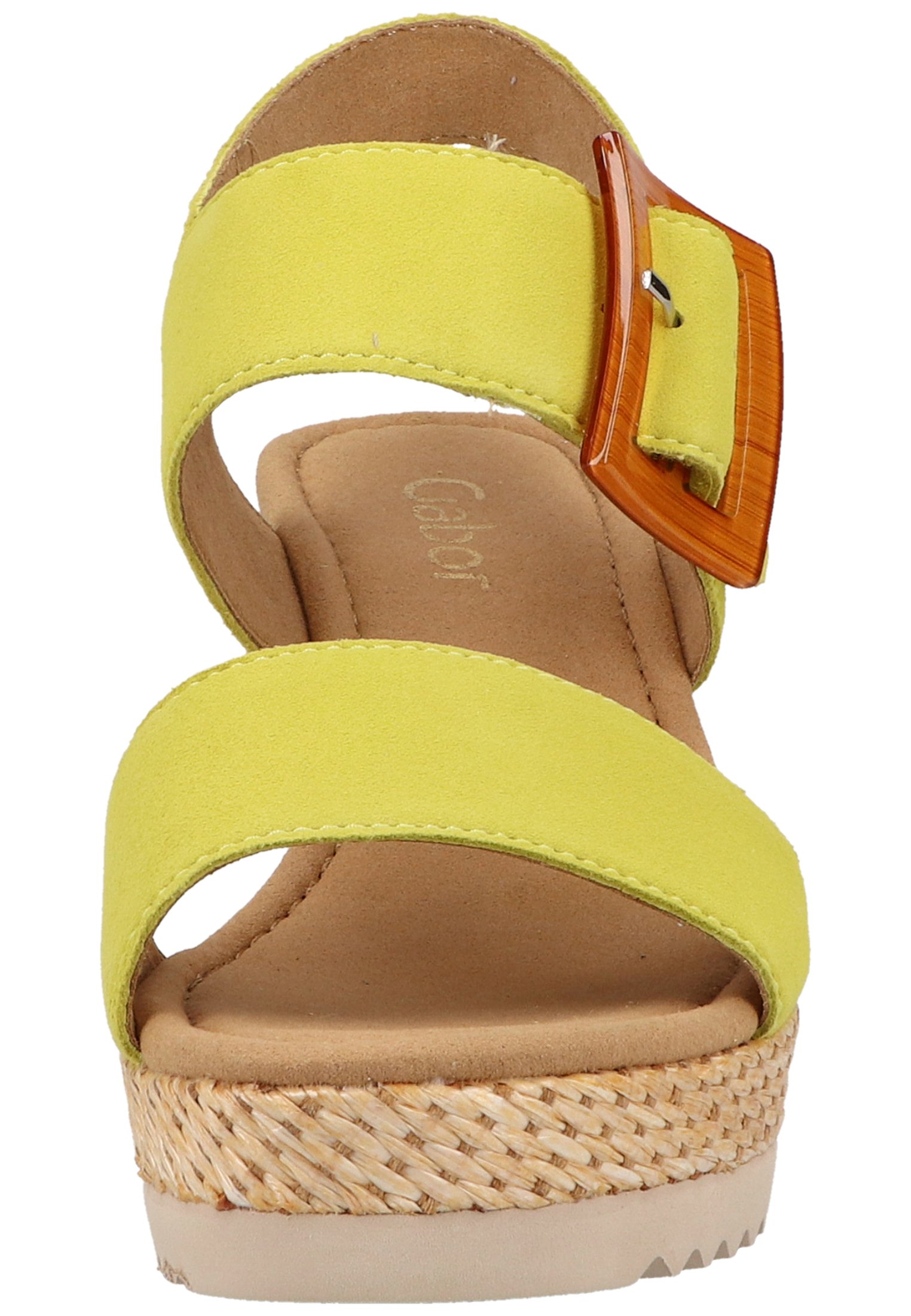 Gabor Sandalen met sleehak - lemon (bast)/Geel - Zalando.nl