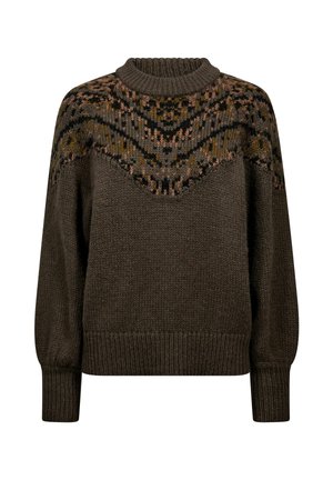 NÜ Denmark, EVA - Pullover - brown mix