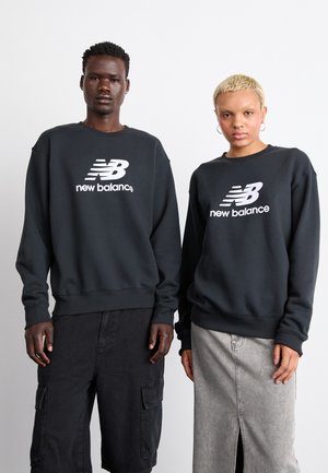 ESSENTIALS LOGO CREW UNISEX - Sudadera - black