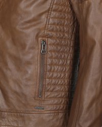 Maze WILLIAM - Lederjacke - hazelbrown