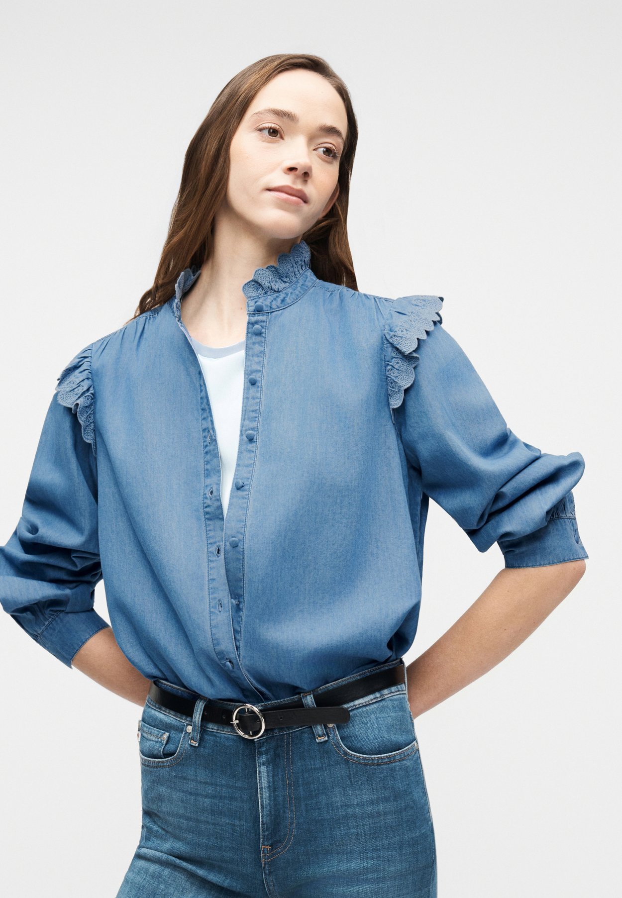 ONLPIPER FRILL SHIRT