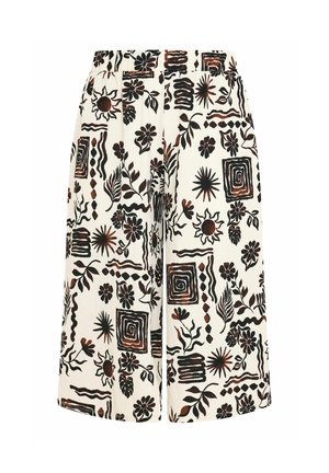 Yours Clothing, PLUS SIZE CULOTTES. - A-snit nederdel - white