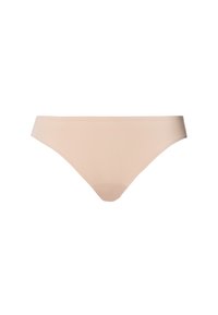 Naaktkleurige bikinionderbroek met een gladde, zachte afwerking. Het ontwerp heeft een minimale tailleband en een klassieke bikini-snits.