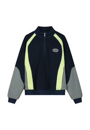 Tomorrowland Store SWIRL HALF ZIP TEDDY MEN GREEN - Fleece trui - green