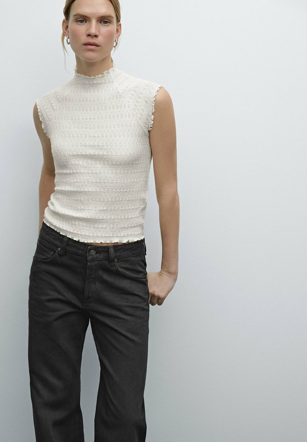 TEXTURED RAGLAN SLEEVE  - Blouse - beige