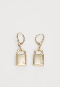LOGO LOCK DROP - Earrings - gold-coloured