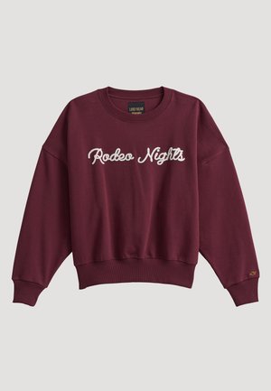 Wrangler, WRANGLER X LAINEY WILSON RODEO NIGHT SWEATSHIRT - Суитшърт - wine