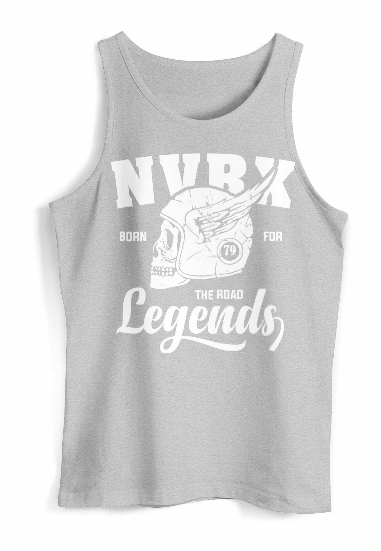 Neverless Damen Tanktop 'Dublin' – Retro Design Mit Schriftzug, Racerback, Aus Baumwolle