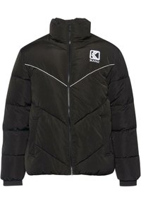 Karl Kani - KM233-043-1 OG PUFFER - Talvitakki - black Pienoiskuva 1