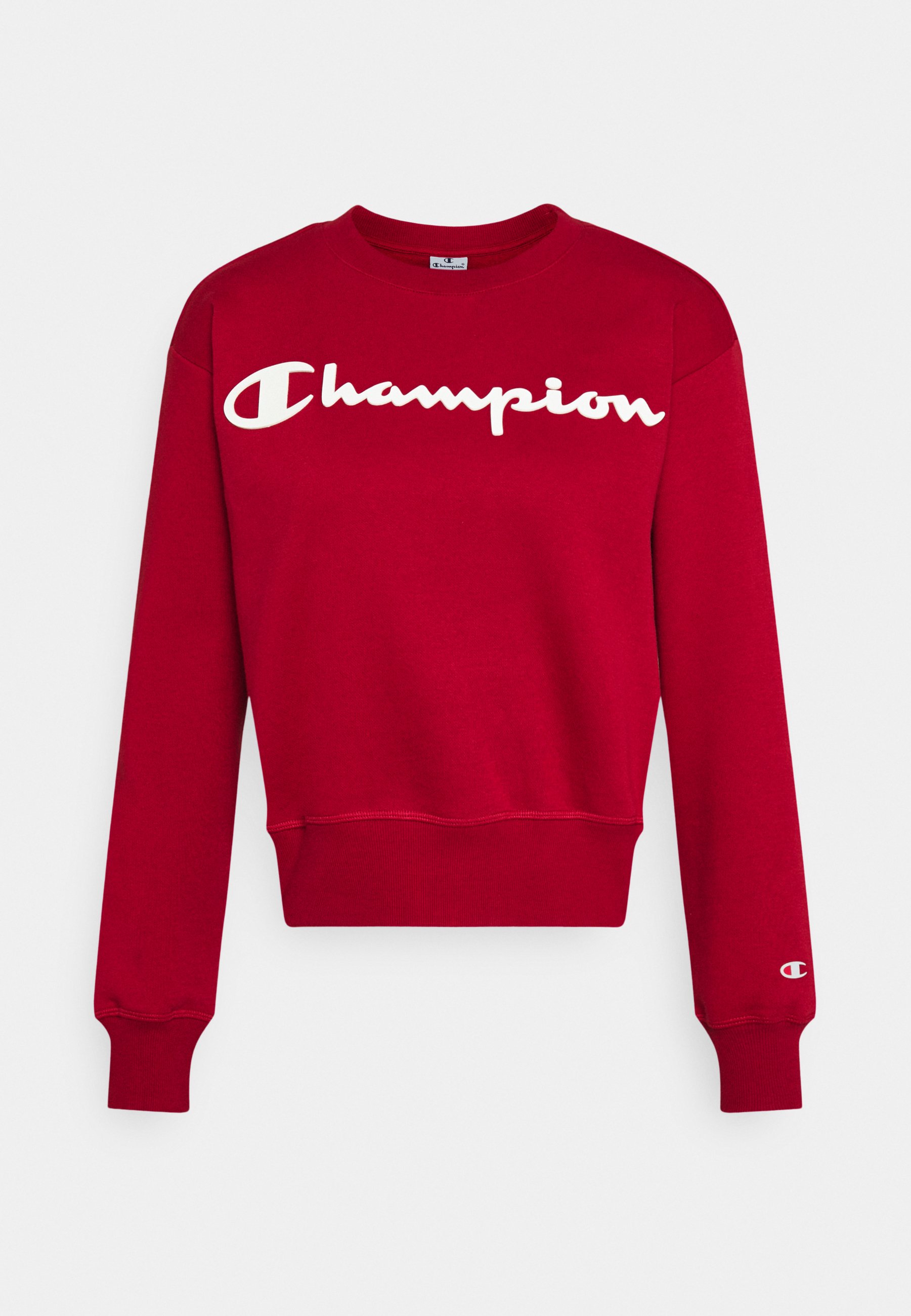Champion CREWNECK LEGACY Sweater dark redDonkerrood Champion Womans Crewneck Reverse Weave Red Kleding online