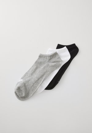 LINER SOCKS UNISEX 3 PACK - Socks - white/medium grey heather/black
