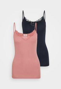 ONLKIRA SINGLET 2 PACK - Top - night sky/withered rose
