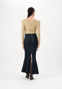 BDG Urban Outfitters TOBI MAXI - Fustă denim - rinse denim