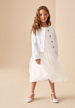 Next, REGULAR FIT - COLLARLESS - Cowboyjakker - white