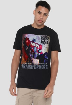TRANSFORMERS GENERATIONS OPTIMUS PRIME COMIC COVER - Print T-shirt - black