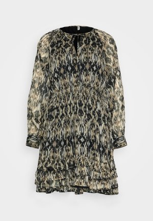 ONLY, ONLVIVA LIFE LAYER DRESS - Nappali ruha - walnut