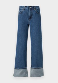 VMCHLOE RHINE FOLD - Straight leg jeans - medium blue denim