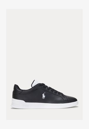Polo Ralph Lauren HERITAGE COURT II LEATHER SNEAKER UNISEX - Tenisky - black/white