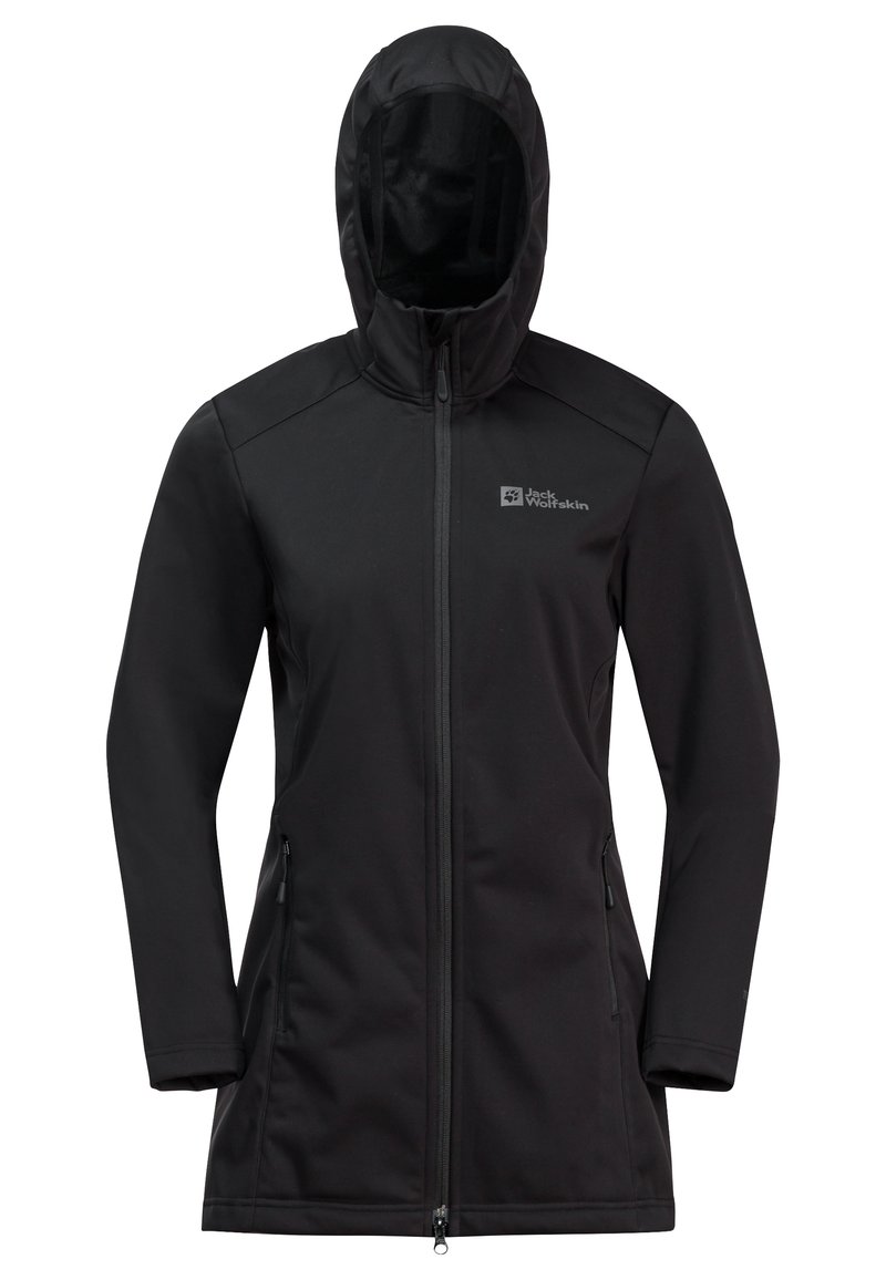 Jack Wolfskin WINDHAIN W Softshelljacke black/schwarz Zalando