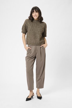 Kaffe T-shirt con stampa - morel melange