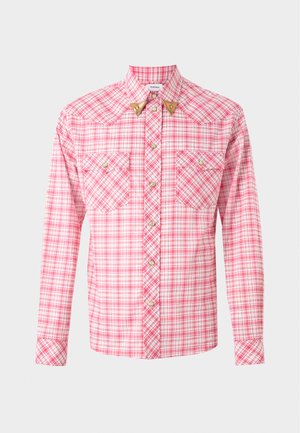 Versace, INFORMAL SHIRT RESPONSIBLE LIGHT CHECK - Hemd - red/white/ciclamino