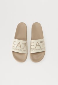 EA7 Emporio Armani UNISEX - Sandales de bain - cobblestone/silver birch