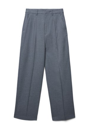STRAIGHT CON PINCES - Stoffhose - grigio medio melange