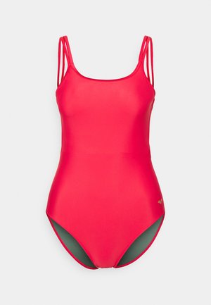 SOLID BACK ONE PIECE - Badedrakt - hibiscus
