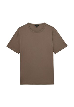 REGULAR FIT - COUNT AIRWATER CREW-NECK  - Základné tričko - taupe brown