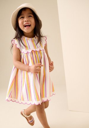 Next, REGULAR FIT - SLEEVELESS SCALLOP DETAIL SUMMER DRESS . - Vapaa-ajan mekko - rainbow stripe