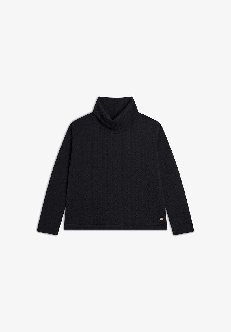 Freddy BONDED A TRECCE CON COLLO A TUBO - Pullover - nero
