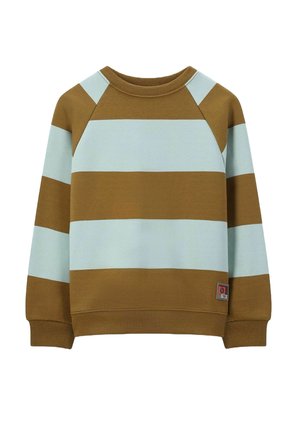 GESTREIFTER  - Sweatshirt - dunkelgrün