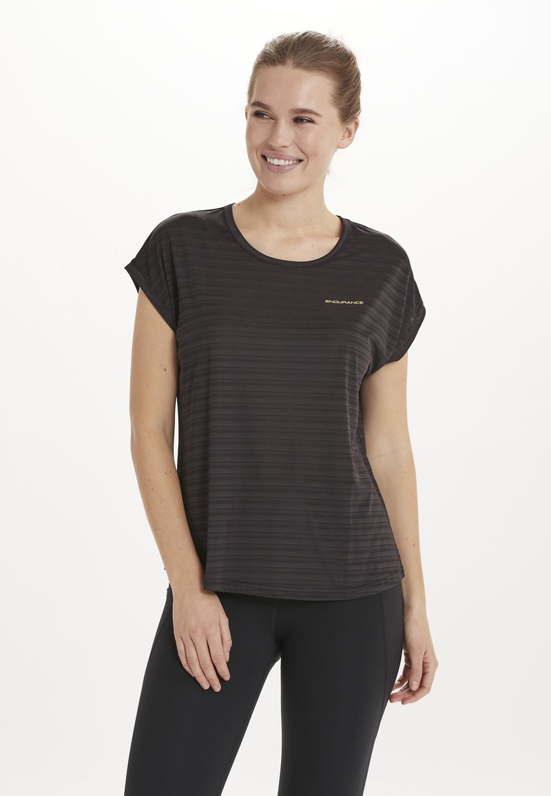 Endurance FUNKTIONS LIMKO - Sports T-shirts - black bean