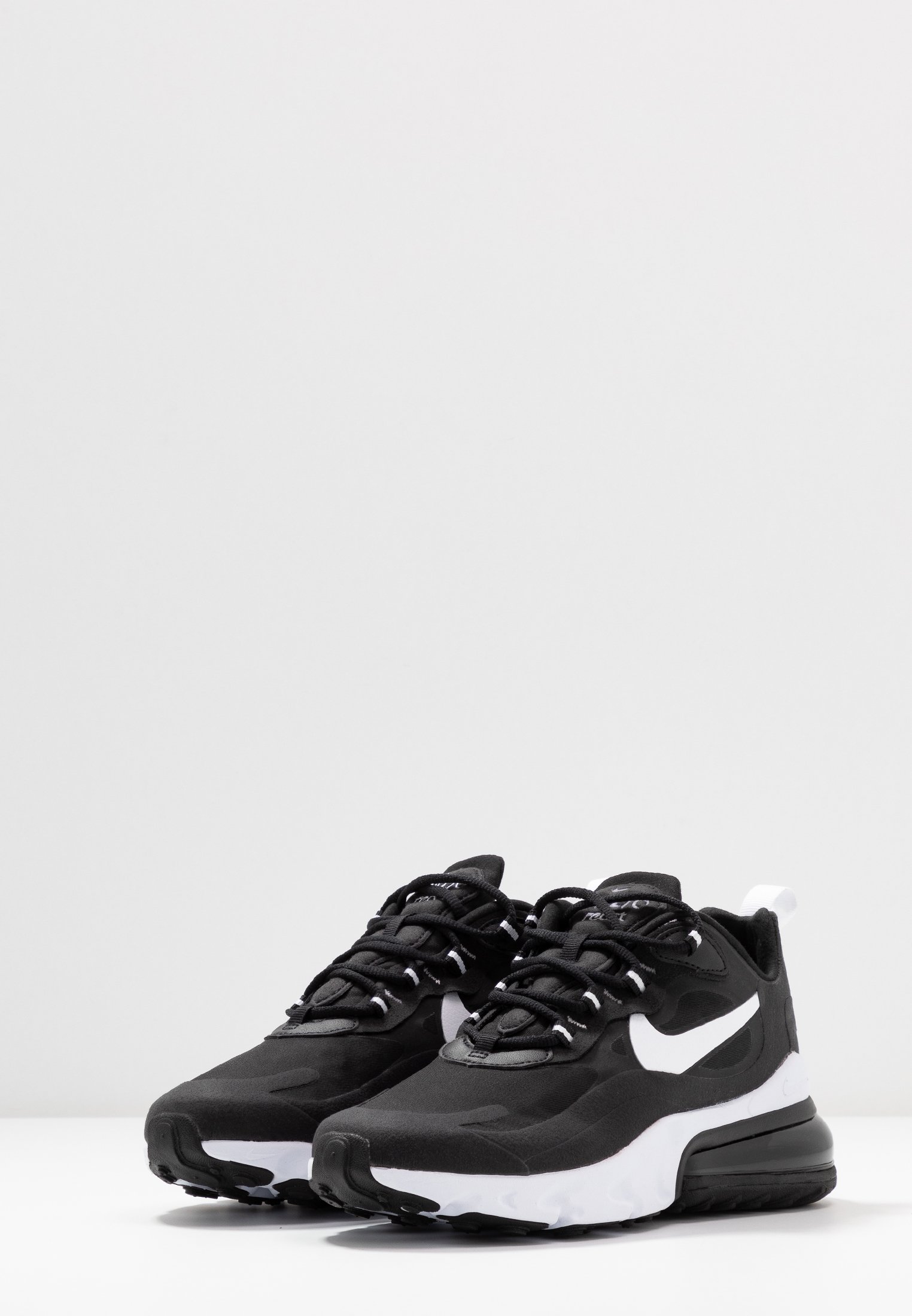 nike black and white 270 react