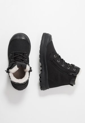 HI CUFF WPS - Lace-up ankle boots - black/forged iron